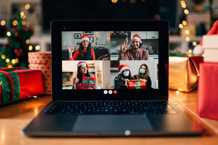 coping with loss during holidays means enjoying non-traditional celebrations like a family video call