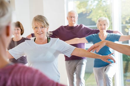 Ejercicio en grupo para supervivientes de cáncer de larga duración