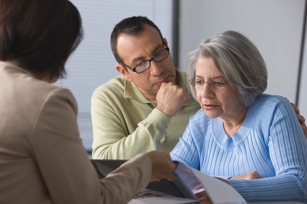 patients doing advance planning with social worker