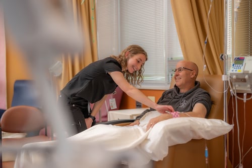 patient receiving chemotherapy