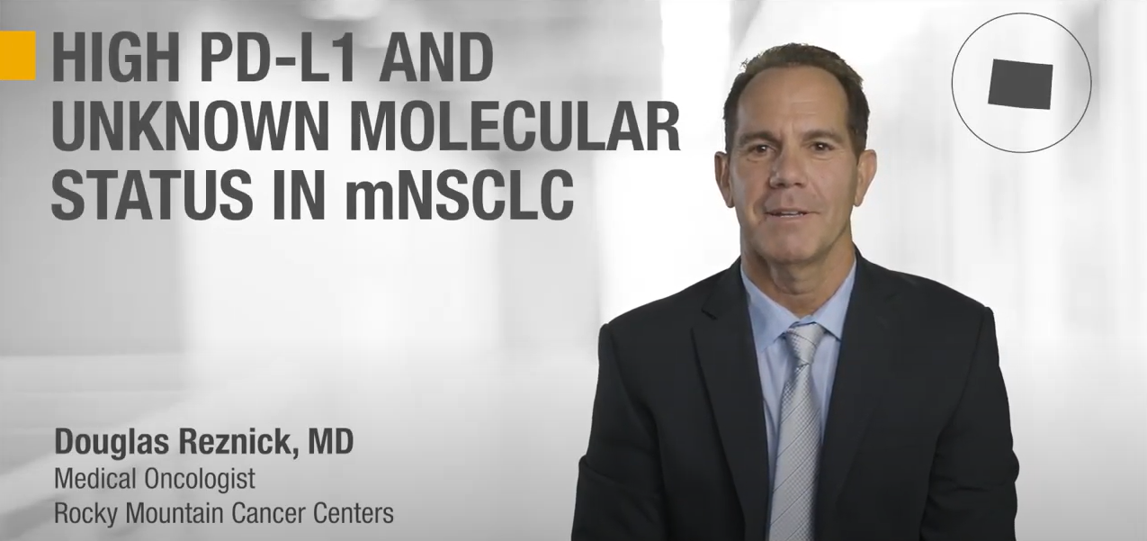 Dr. Douglas Reznick: PD-L1 alto y estado molecular en el mNSCLC